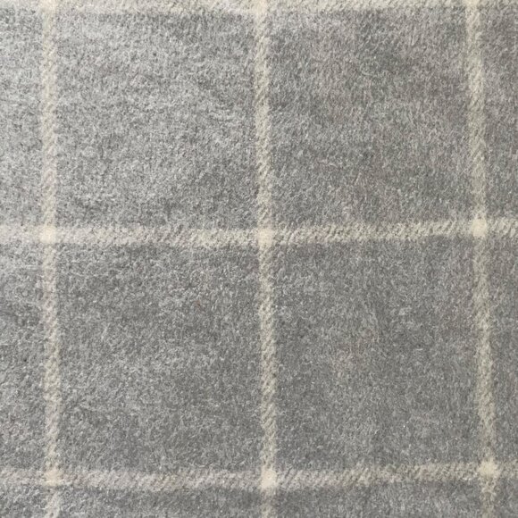 Roca Home Gray Geometric Cotton Blend Blanket 50" X 67" Made In Portugal - Picture 5 of 7